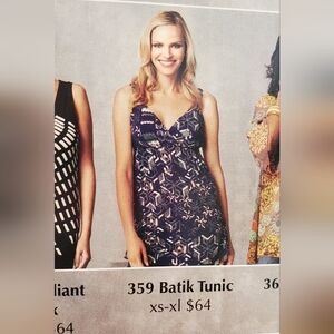 CAbi style#359 Batik tunic sz Med